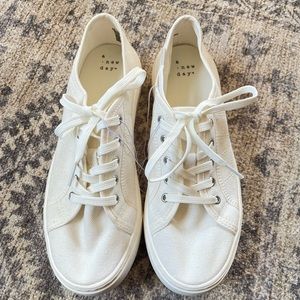 NWT A New Day White Platform Sneakers